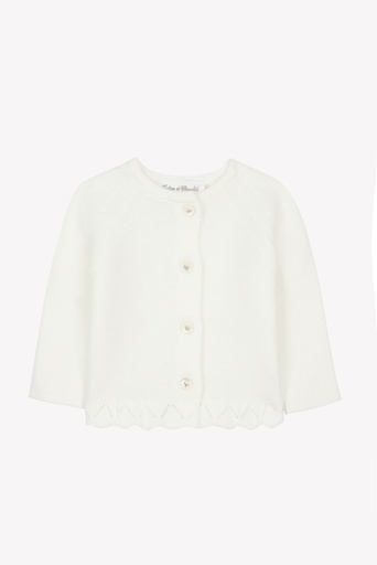 Cardigan Premier trousseau nacre 
