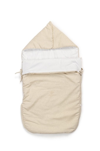 Voetenzak autostoel groep0+ linnen collectie  