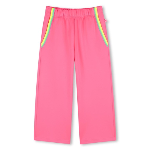 Brede broek modal comfort sidelook roze 