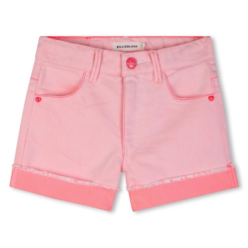 Short twill pailletten funlook roze 