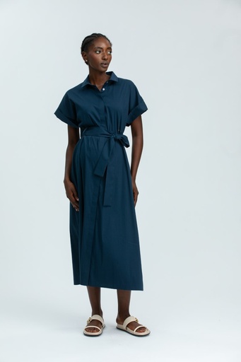 Zwangerschaps- en voedingsjurk Asia dark blue 