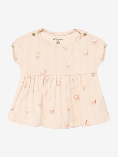 Top korte mouwen aop rib icecream  