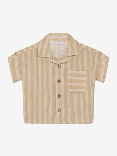 Shirt short-sleeved muslin stripe  