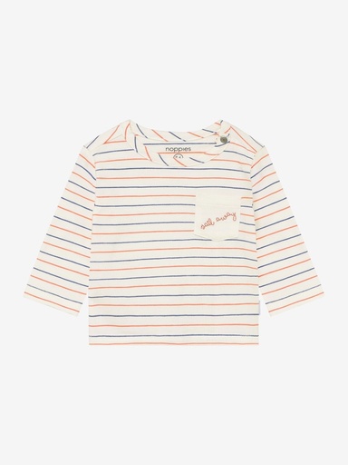 T-shirt long sleeve stripe jersey comfort fit  