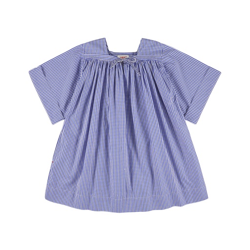 Jurk milos t cot check - katoen sky 