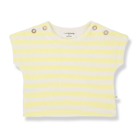 T-shirt korte mouwen Kavala Pastel-Yellow 