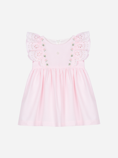 Jurk met gestreepte print pink stripes 