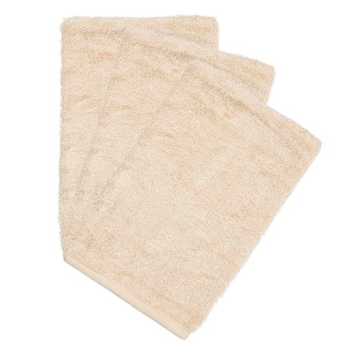 Washcloths (3 pieces) frosted almond 