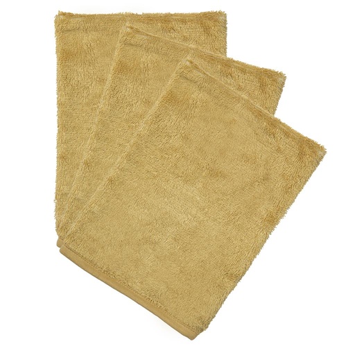 Washcloths (3 pieces) honey yellow