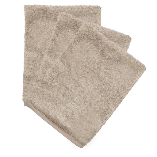 Washcloths (3 pieces) feather grey 