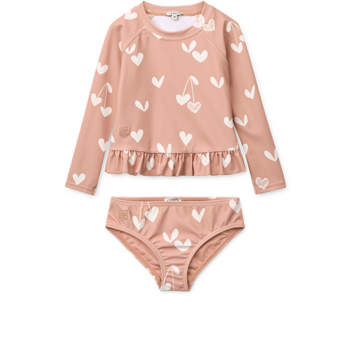 Set with swim shirt and bikini bottom Dagny Sweethearts / Pale Tuscany 