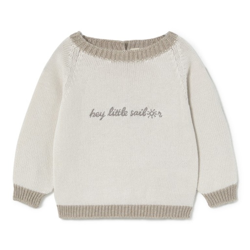 Pull Fred - 100% coton - sans couture cream-toasted 