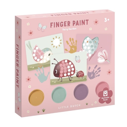 Finger paint fairy garden 