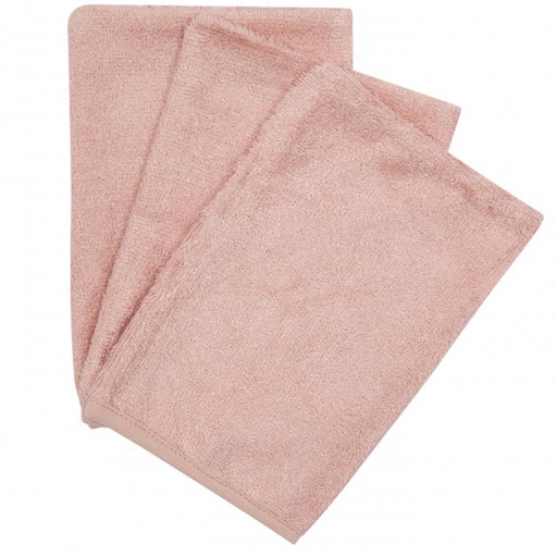 Washcloths (3 pieces) misty rose 