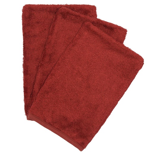 Washcloths (3 pieces) rosewood 