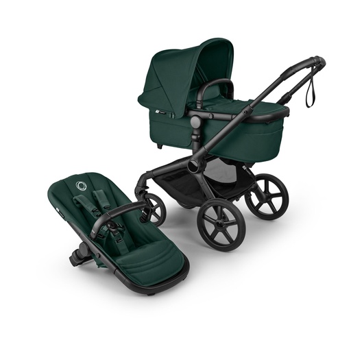 Kinderwagen complete Fox 5 Renew 2‑in‑1 black/fern green - fern green 