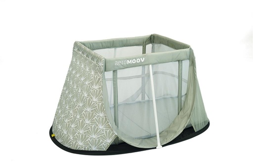 Travel cot seashell olive