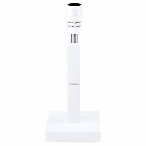 Foot table lamp square white