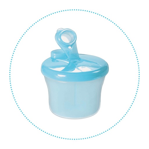 Boîte de distribution de lait en poudre (bleue)  
