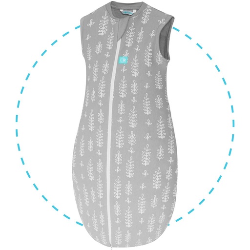 Slaapzak W 2.5tog jersey 8-24m Ergopouch grey fern 8-24M