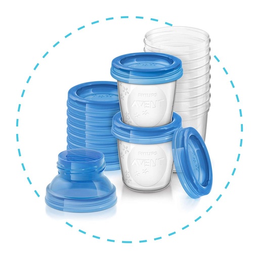 Moedermelk bewaarset(10st 180ml)Via Natural  