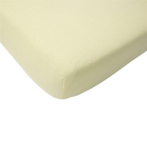 Fitted sheet crib jersey ecru