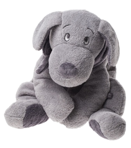 Knuffel 40 cm hond Fifi lichtgrijs 