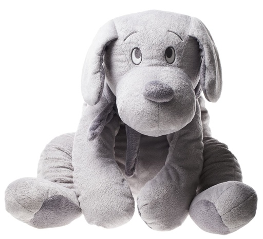 Knuffel 75 cm hond Fifi lichtgrijs