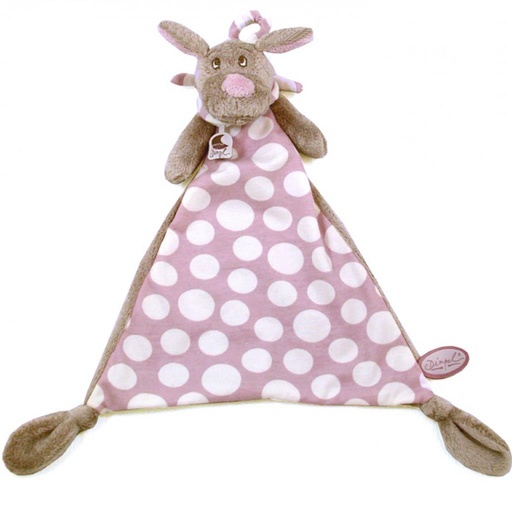 Doudou chien Fifi roze 
