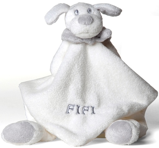 Doudou hond Fifi wit 