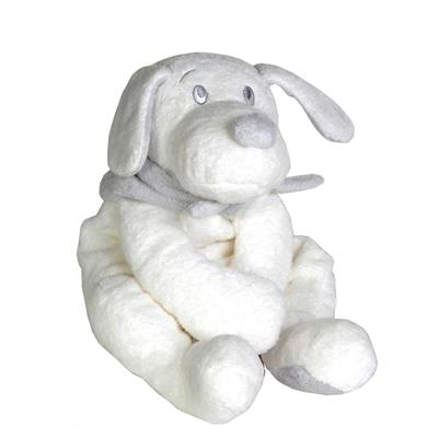 Peluche 30cm chien Fifi blanc