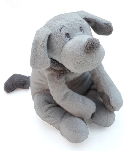 Muziekknuffel hond Fifi pp musical 30 lichtgrijs 