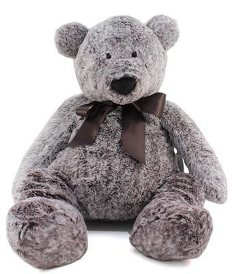 Peluche 55 cm Ours Esteban blanc-brun gris