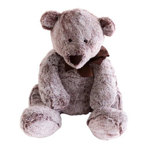 Peluche 55 cm Ours Esteban wit-bruingrijs 