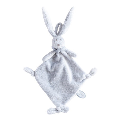 Pacifier cloth rabbit Flor blauw 