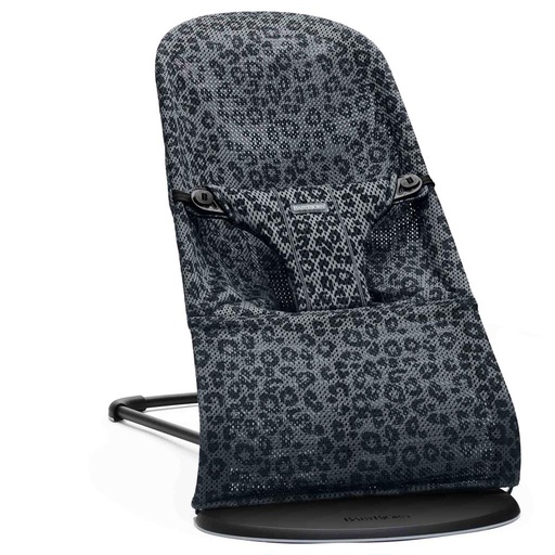 Château gonflable baby bliss (filet) antraciet-leopard 