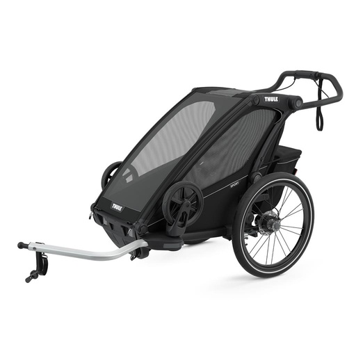 Bicycle trailer sport 1 black on black