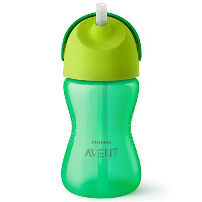 Drinking cup with straw 300ml groen 