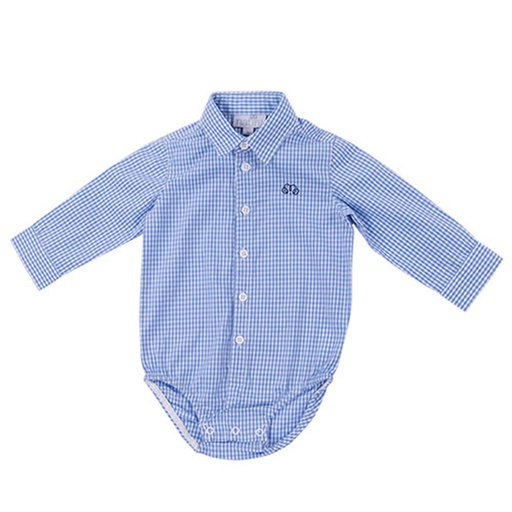 Body shirt Pierrot vichy light blue 