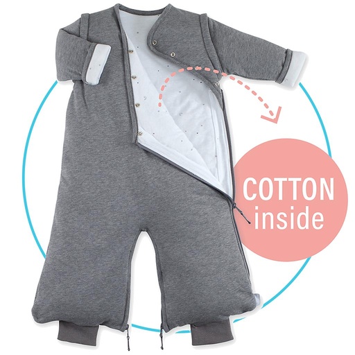 Sleeping bag W 3-9m pady-jersey pingu gray