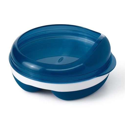 Assiette à 2 compartiments navy 