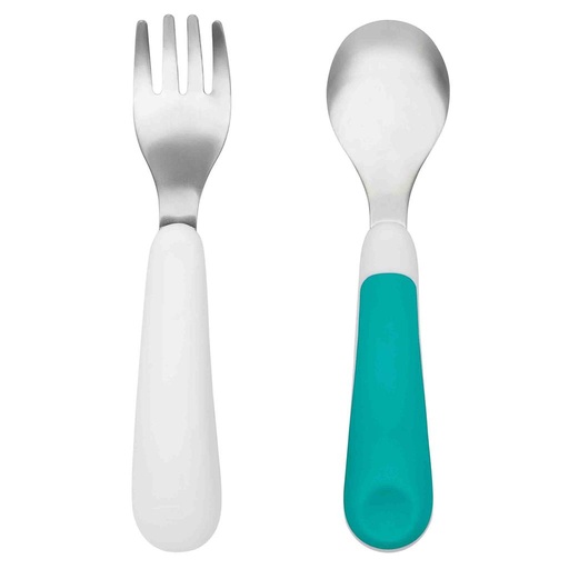 Fork and spoon teal (turquoise)