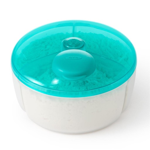 Doseerdoos voor poedermelk teal (turqoise) 