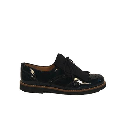 Chaussures blucher charol azul  