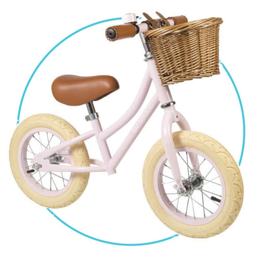 Loopfiets first go (roze) lichtroze 