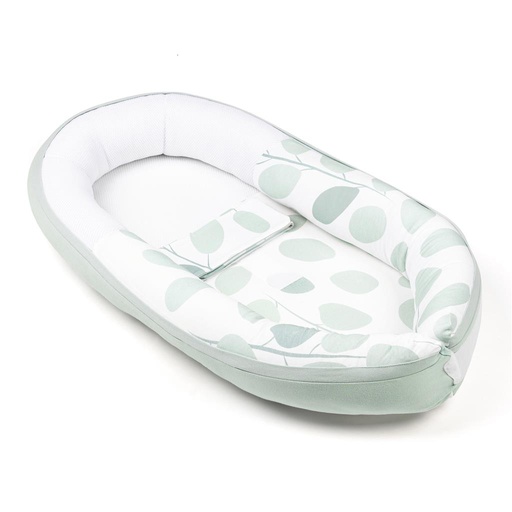 Nid de bébé cocon leaves aqua green 