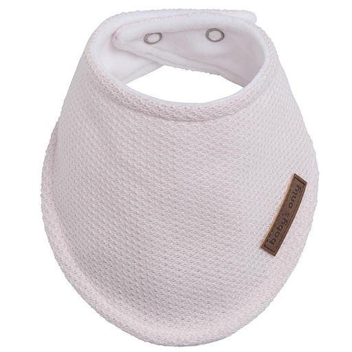 Bandana bib classic pink lichtroze 