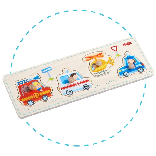 Insérer le puzzle véhicules d'urgence  