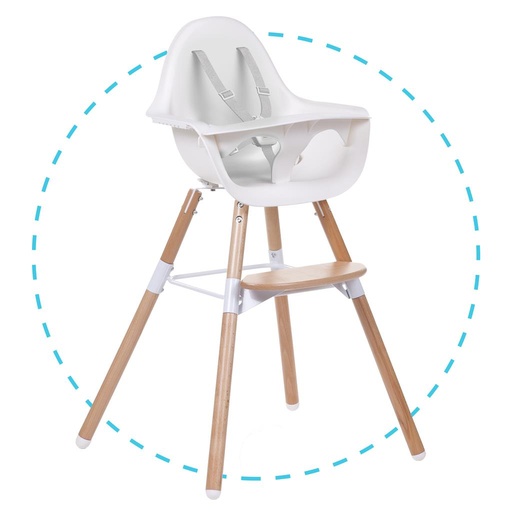 Dining chair Evolu 2 natuur/wit 