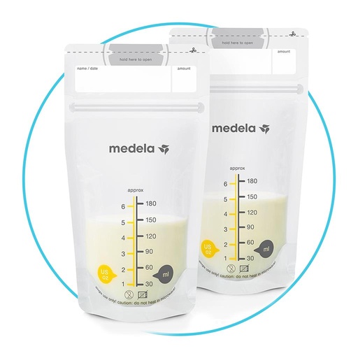 Bewaarzakjes moedermelk 180ml (25st)  